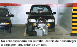 Na concessionria em Curitiba com a bagagem