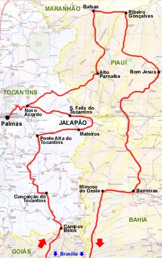 Mapa do Pantanal